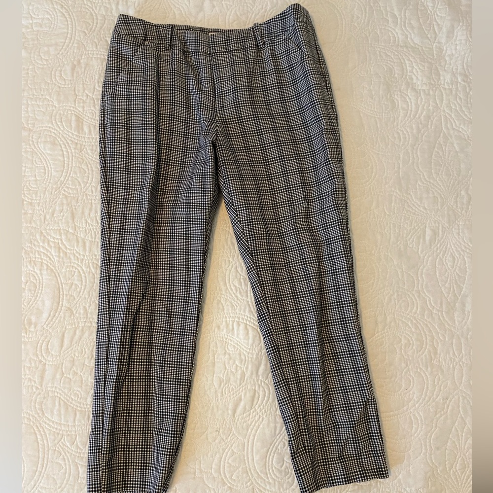 Gingham print pants